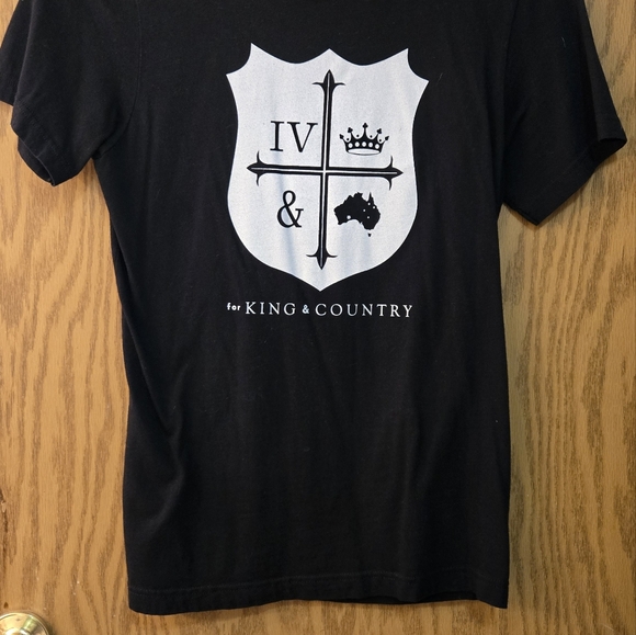 Black Short Sleeve Contemporary Christian Group For King And Country T-Shirt - Picture 1 of 3